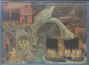 Cenas da vida monástica (Tebaide) de Paolo Uccello