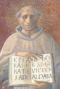 O beato Jacopone da Todi de Paolo Uccello