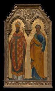 Santos Agostinho e Pedro, por volta de 1350 de Paolo Veneziano
