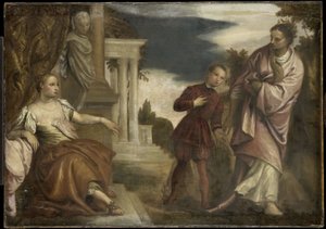 A Escolha entre a Virtude e a Paixão de Paolo Veronese (follower of)