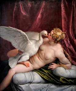 Leda e o cisne, 1585