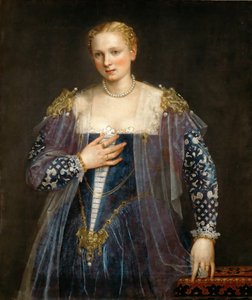 Retrato de uma mulher veneziana La Bella Nani, c. 1560.