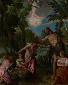  O Baptismo de Cristo de Paolo Veronese and workshop