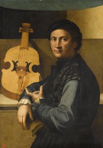 Retrato de um jogador de viola de Paolo Zacchia the Elder