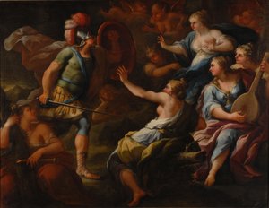 Aquiles descoberto por Ulisses entre as filhas de Lycomedes em Skyros