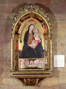 A Virgem da Humildade com Anjos e Santos, c.1440 (têmpera com ouro no painel)