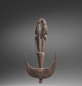 Gancho de suspensão (Samban), Iatmul, Middle Sepik, Papua, Nova Guiné (madeira) de Papua New Guinean