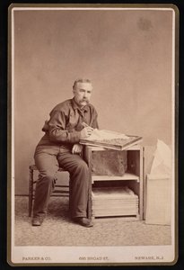 Retrato de Fred Mather 1833-1900, Antes de 1887. de Parker and Co