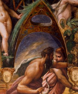 Os companheiros de Actaeon, de Mito de Diana e Actaeon de Parmigianino