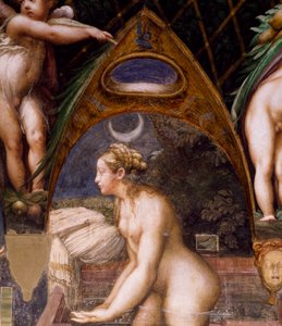 Diana mergulhando na Primavera, de Mito de Diana e Actaeon de Parmigianino