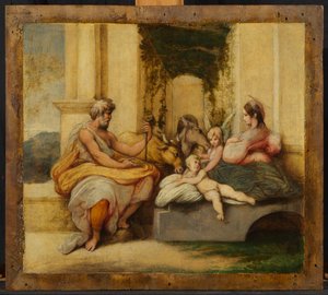 Descansar no voo para o Egipto de Parmigianino