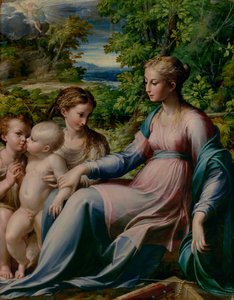 Virgem e o Menino com São João Batista e Maria Madalena de Parmigianino
