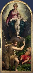 Madonna e criança com São João e São Jerônimo de Parmigianino