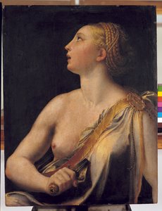 Lucrezia Romana, de Girolamo Francesco Maria Mazzola, conhecido como il Parmigianino