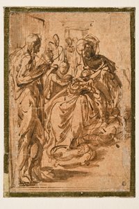 Estudo para a "Madonna do pescoço comprido de Parmigianino