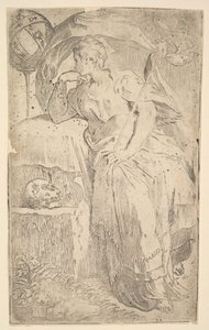Astrologia, início do século XVI. de Parmigianino