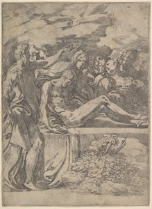 Enterro, ca. 1527-30. de Parmigianino