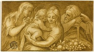 Sagrada Família com Maria Madalena de Parmigianino