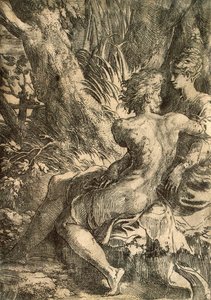Amantes, c1527. de Parmigianino
