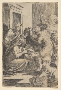 A Natividade, início do século XVI. de Parmigianino