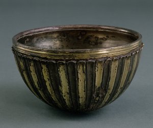 Taça Parta, Irã, c.100-200 dC (prata dourada)