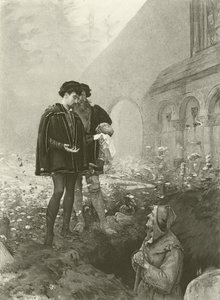 Hamlet e o Gravedigger (gravura)
