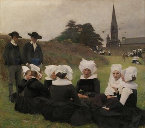 As mulheres bretãs em Pardon, 1887.