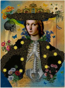 Retrato de um esqueleto coroado de Pascal Bouchet-Spiegel