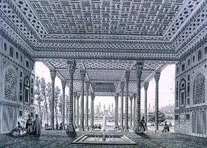 Vista Interior do Pavilhão de Espelhos, Isfahan, placa 35 de 