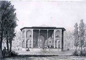 Pavilhão dos Oito Paraíso, em Isfahan, de 