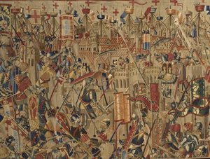 As Tapeçarias de Pastrana, fabrico de Tournai, provavelmente da oficina de Passchier Grenier, c.1471 - 1475 (tapeçaria)