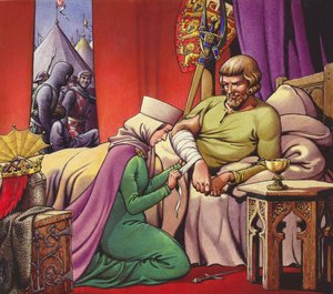 Rei Eduardo I, o rei guerreiro (guache sobre papel)