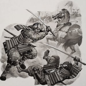 Samurai (guache sobre papel)