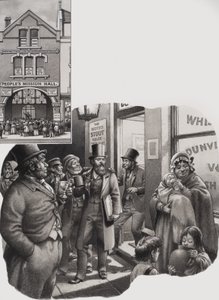 O Exército de Salvação (guache sobre papel)