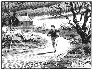 Ilustração para Great Expectations de Charles Dickens (caneta e tinta)