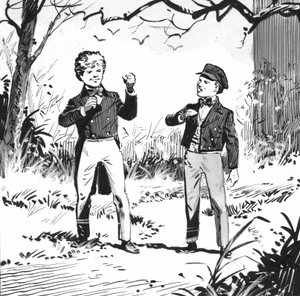 Ilustração para Great Expectations de Charles Dickens (caneta e tinta) de Pat (1907 95) Nicolle