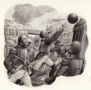 Os soldados de génio do exército imperial de Napoleão (guache sobre papel) de Pat (1907 95) Nicolle