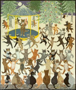Um novo começo, 2013 (acrílico sobre chita) de Pat Scott