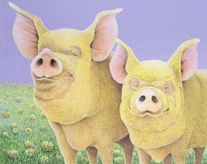 Felicidade (acrílico sobre tela) de Pat Scott
