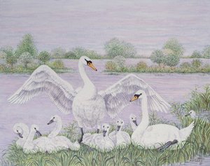 Grupo familiar (óleo sobre tela) de Pat Scott