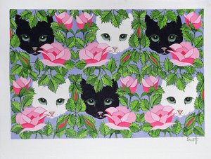 Heres Looking at You (óleo sobre tela) de Pat Scott