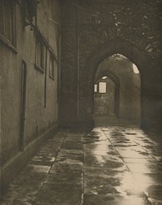 Arcada para o Tribunal de Abbots na Abadia de Westminster, c1935.