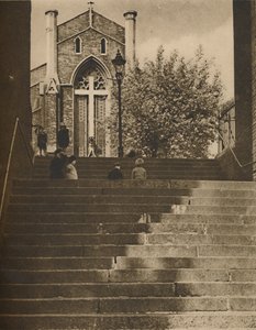 Riceyman Steps Realmente Granville Place no Unlovely Kings Cross Road, c1935.