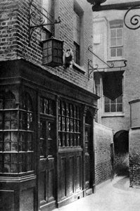 A taberna Mitre, Londres, 1926-1927.