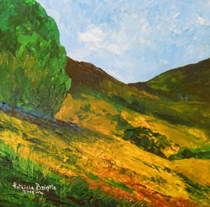 Morne La Selle, 2015 (acrílico sobre tela) de Patricia Brintle