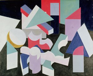 Composição, c.1923-26 (óleo e giz de cera sobre tela)