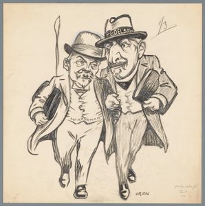 Troelstra e Kolkman
Amor romântico na revisão constitucional (título sobre o objecto) de Patricq Kroon (signed by artist)