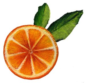 Fruta, 2021 (Acrílico sobre papel) de Patrizia La Porta