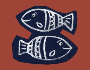 Horóscopo: o signo de peixes. Ilustração de P. La Porta.