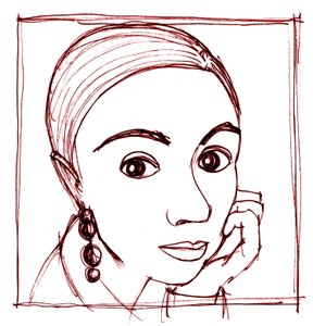Retrato, 2018 (Tinta sobre papel)